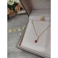 Bvlgari飾品 寶格麗925純銀新款 七夕限量款 寶格麗晶鑽微鑲愛情火柴項鏈  zgbq3023