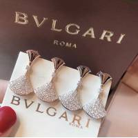 Bvlgari飾品 寶格麗Diva系列 大號裙子扇形耳釘  zgbq3048