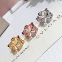 Bvlgari飾品 寶格麗diva系列滿鑽裙子戒指  zgbq3190