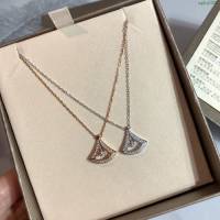 Bvlgari飾品 寶格麗原版扣小裙子項鏈 通體925純銀  zgbq3286