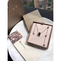 Bvlgari飾品 寶格麗s925純銀小紅人慈善款黑陶瓷項鏈 男女可戴  zgbq3366