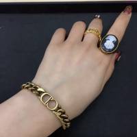 Dior飾品 迪奧經典熱銷款古銅色手鏈  zgd1110