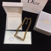 Dior飾品 迪奧經典熱銷款項鏈 復古金色粗項鏈  zgd1112