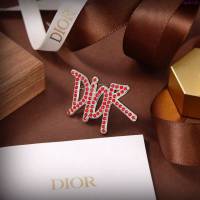 Dior飾品 迪奧經典熱銷款紅色字母胸針  zgd1115