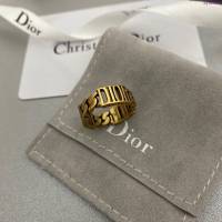 Dior飾品 迪奧經典熱銷款古銅色字母戒指  zgd1180