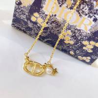 Dior飾品 迪奧經典熱銷款cd珍珠星星項鏈鏈條  zgd1275