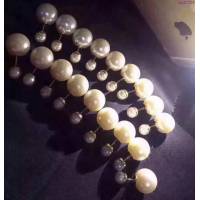 Dior飾品 迪奧早春最新經典大小珠耳釘耳環  zgd1334