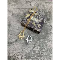Dior飾品 迪奧經典熱銷款中古金色銀色項鏈  zgd1358