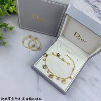 Dior飾品 迪奧經典熱銷款雜色羅盤手鏈雙面925銀 迪奧Dior八芒星手鏈  zgd1405