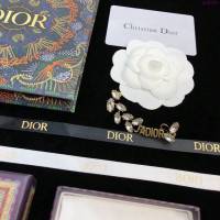 Dior飾品 迪奧經典熱銷款單邊耳釘DIOR馬眼系列葉子鑽石髮卡髮夾  zgd1471