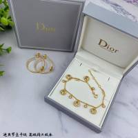 Dior飾品 迪奧經典熱銷款925雜色羅盤手鏈 雙面迪奧Dior八芒星手鏈  zgd1487