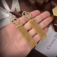 Dior飾品 迪奧經典熱銷款CD流蘇耳釘耳環  zgd1496