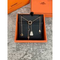 Hermes首飾品 愛馬仕Clochette鎖頭項鏈 Hermes經典款女士項鏈  zgh1553