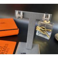 Hermes首飾品 愛馬仕H經典耳釘 Hermes愛情魔法方形琺瑯耳環  zgh1568