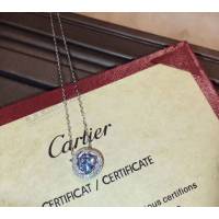 Cartier首飾品 卡地亞新款圓鑽女項鏈 專櫃爆款 扭紋項鏈 高端仿真雙排圓形鑽項鏈  zgk1333