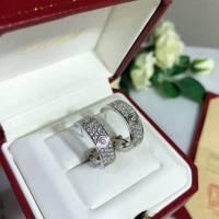 Cartier首飾 925高級精工厚實版 卡地亞滿天星耳拍  zgk1390