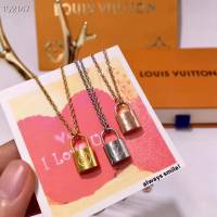Louis Vuitton新款飾品 路易威登鎖頭項鏈 LV鎖頭鎖骨鏈  zglv1867