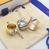 Louis Vuitton新款飾品 路易威登V字母琺瑯戒指 LV戒指間色戒指  zglv1882