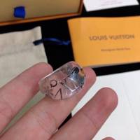 Louis Vuitton新款飾品 路易威登亞克力戒指 LV老花字母透明戒指指環  zglv2172