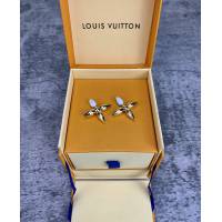 Louis Vuitton新款飾品 路易威登新款拼接耳釘 LV金色四葉耳環  zglv2191