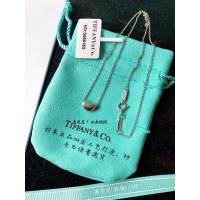 Tiffany純銀飾品 蒂芙尼女士專櫃爆款白金色相思豆豆項鏈  zgt1603