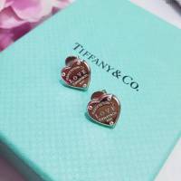Tiffany純銀飾品 蒂芙尼女士專櫃爆款925純銀心形耳釘耳環  zgt1612