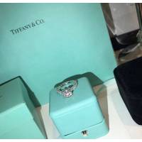 Tiffany純銀飾品 蒂芙尼女士專櫃爆款四爪鑽戒 Tiffany925純銀微鑲八心八箭戒指  zgt1732