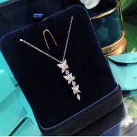 Tiffany飾品 蒂芙尼女士專櫃爆款Victoria八心八箭馬眼項鏈 Tiffany純銀鎖骨鏈  zgt1751