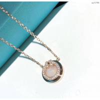 Tiffany純銀飾品 蒂芙尼女士專櫃爆款圓圈雙T白貝圓盤項鏈 Tiffany純銀鎖骨鏈  zgt1758