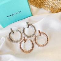 Tiffany飾品 蒂芙尼女士專櫃爆款Atlas滿鑽耳環耳釘 Tiffany羅馬字母耳釘耳環  zgt1798