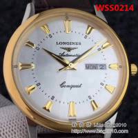 LONGINES浪琴 簡約時尚 西鐵城機芯 男士精品腕表 WSS0214