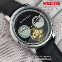 CARTIER卡地亞 倫敦新品 多功能陀飛輪精品男士腕表 WSS0535