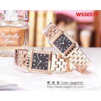 CARTIER卡地亞 tank坦克Mino系列限量版 情侶手錶 WSS0577