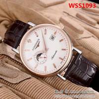 LONGINES浪琴 兩針半 小牛皮錶帶 精品男士腕表 WSS1093