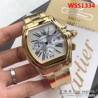 CARTIER卡地亞 車頭燈系列 男士腕表 WSS1334