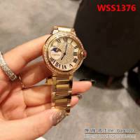 CARTIER卡地亞 藍氣球滿鑽系列 女士石英腕表 WSS1376