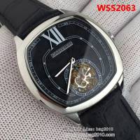 CARTIER卡地亞 方形時尚陀飛輪 男士腕表 WSS2063