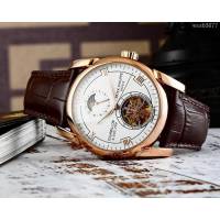 百達翡麗PATEK PHILPPE 全自動機械機芯 316精鋼表殼 進口小牛皮錶帶 男士腕表  wssb3677