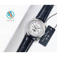 百達翡麗PATEK PHILPPE LS精品 超級複雜功能計時系列 機芯29-535升級版 全鋼鍍納米鉑金表殼 小牛皮帶 高檔男士腕表  wssb4228