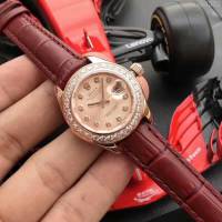 ROLEX勞力士 最新上市 Rolex淑女系列 珍珠貝母錶盤 環繞璀璨鑽石 進口6t51機芯 深度防水 女士腕表  wssb4501