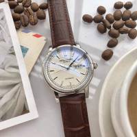 百達翡麗PATEK PHILPPE 頂級機械明珠機芯 真牛皮錶帶 精品男士腕表  wssb4735