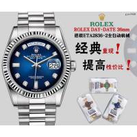 勞力士女士手錶 Rolex新款勞力士星期日曆型全自動機械腕表  gjs1848