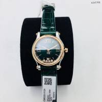 肖邦專櫃複刻女表 HappySport頂級鱷魚皮錶帶女士腕表  gjs1904