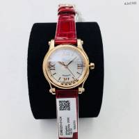 肖邦專櫃複刻女表 HappySport頂級鱷魚皮錶帶女士腕表  gjs1905