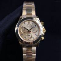 勞力士複刻手錶 Rolex超薄迪通拿新品 灰白金迪 玫瑰金迪 黃金迪 熊貓迪經典男士腕表  gjs2018