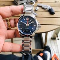 浪琴複刻男士手錶 LONGINES康卡斯系列優雅腕表運動GMT腕表  gjs2181