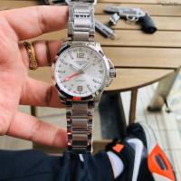浪琴複刻男士手錶 LONGINES康卡斯系列優雅腕表運動GMT腕表  gjs2182
