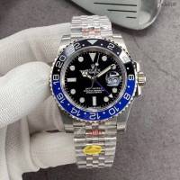 勞力士複刻手錶 Rolex男士腕表 黑藍陶瓷圈 GMTMASTER格林尼治型環球腕表 126710BLRO-0001  gjs2185
