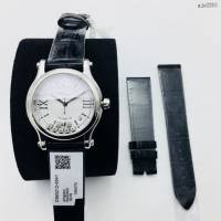 肖邦Chopard機械女士腕表 蕭邦對休閒風格頂級鱷魚皮帶女表  gjs2253