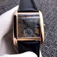 CARTIER手錶 最高版本卡地亞坦克系列 W5330003 卡地亞全自動進口機械男士腕表  hds1223
